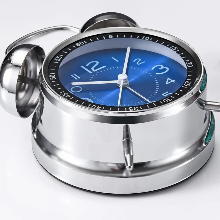 4.5 Inch Electroplated Metal Ring Bell Alarm Clock Quartz Clock With Night Light ?, Style: Red Copper B - Novelty Clock by PMc TechLife | Online Shopping South Africa | PMc TechLife | Buy Now Pay Later Mobicred