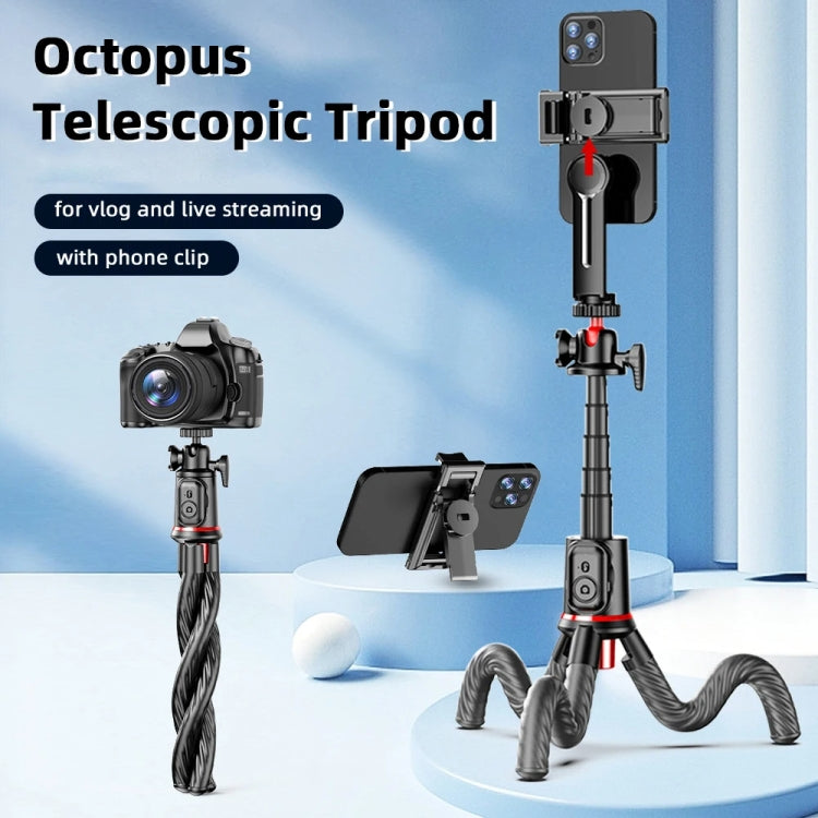 C03 Telescopic Pole With Remote Octopus Tripod Mobile Phone Camera Portable Handheld Photo Bracket - Stand by PMC TechLife | Online Shopping South Africa | PMC TechLife | Buy Now Pay Later Mobicred
