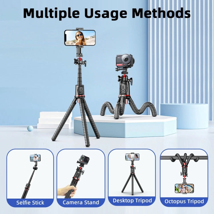C03 Telescopic Pole With Remote Octopus Tripod Mobile Phone Camera Portable Handheld Photo Bracket - Stand by PMC TechLife | Online Shopping South Africa | PMC TechLife | Buy Now Pay Later Mobicred