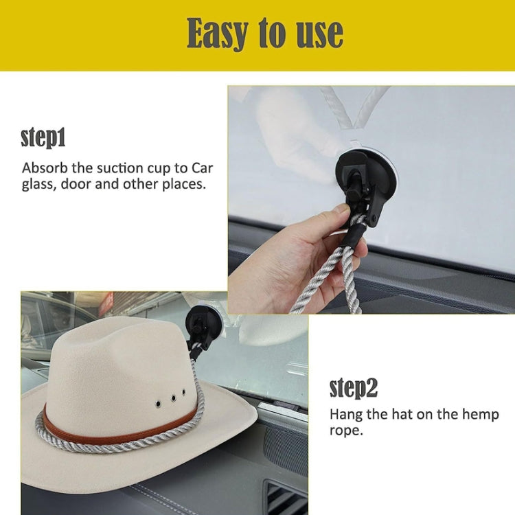 Car Cowboy Hat Rack Home Door Rear Hat Hook Holder, Color: White - Stowing Tidying by PMC TechLife | Online Shopping South Africa | PMC TechLife | Buy Now Pay Later Mobicred
