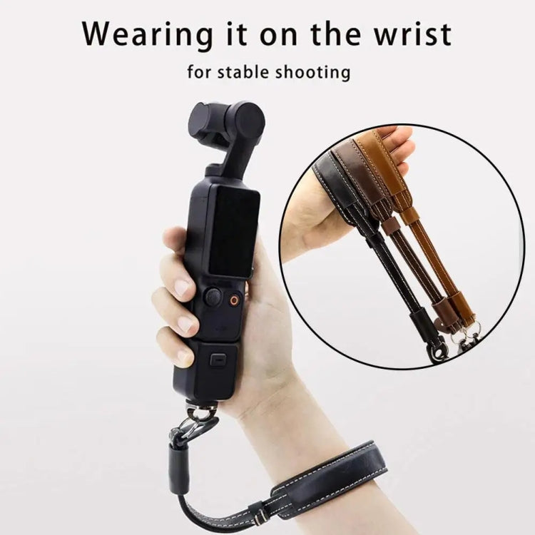 Camera Gimbal Hand Strap Handheld Stabilizer Accessories Wrist Strap For DJI OSMO Pocket 3 / OM 3 / OM 4 / OM 5 / OM 6(Brown) - Other by PMC TechLife | Online Shopping South Africa | PMC TechLife | Buy Now Pay Later Mobicred