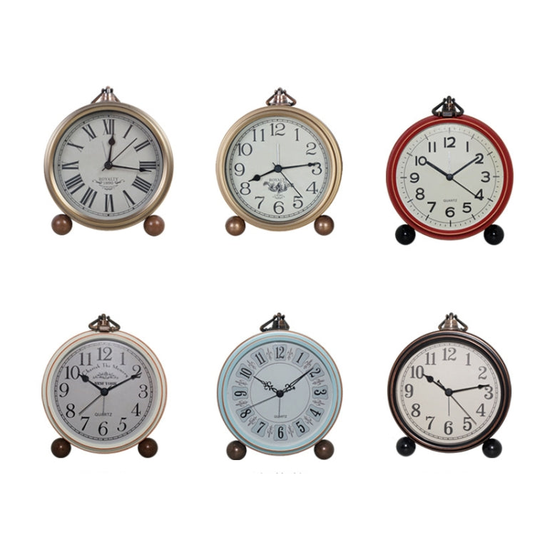 Retro Iron Alarm Clock Simple Desktop Quartz Clock, Style: Black - Novelty Clock by PMc TechLife | Online Shopping South Africa | PMc TechLife | Buy Now Pay Later Mobicred