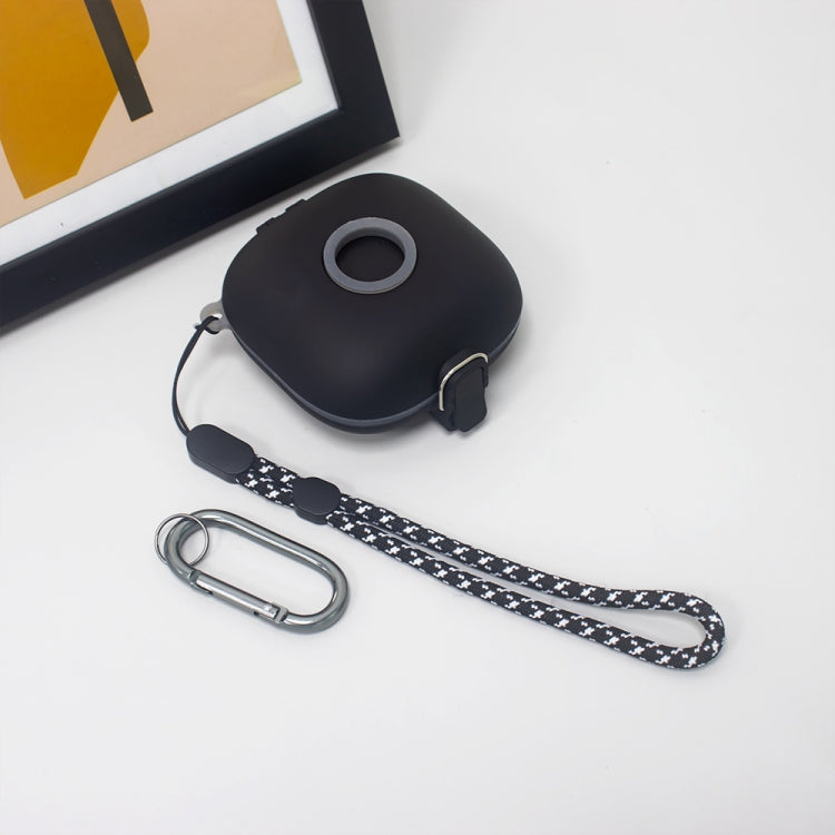 For Beats Fit Pro Switch Type Anti-fall Earphone Protective Case with Buckle Lanyard(Black) - Other Case by PMC Jewellery | Online Shopping South Africa | PMC Jewellery | Buy Now Pay Later Mobicred