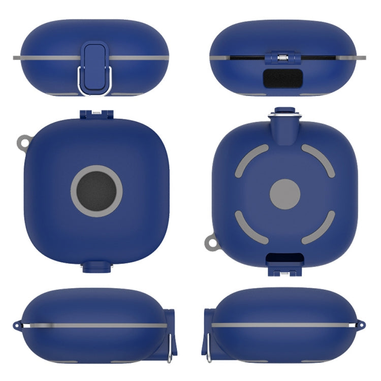 For Beats Fit Pro Switch Type Anti-fall Earphone Protective Case with Buckle Lanyard(Blue) - Other Case by PMC Jewellery | Online Shopping South Africa | PMC Jewellery | Buy Now Pay Later Mobicred