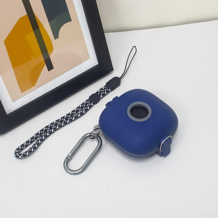 For Beats Fit Pro Switch Type Anti-fall Earphone Protective Case with Buckle Lanyard(Blue) - Other Case by PMC Jewellery | Online Shopping South Africa | PMC Jewellery | Buy Now Pay Later Mobicred