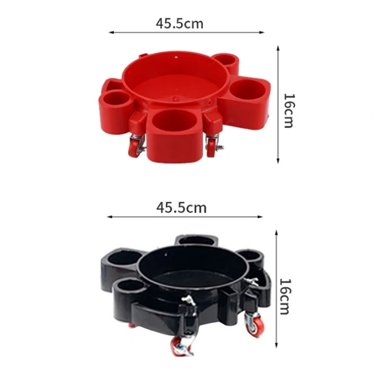 Multifunctional Cleaning Bucket Pulley Base Car Wash Mobile Stool(Black) - Car washing supplies by PMC TechLife | Online Shopping South Africa | PMC TechLife | Buy Now Pay Later Mobicred