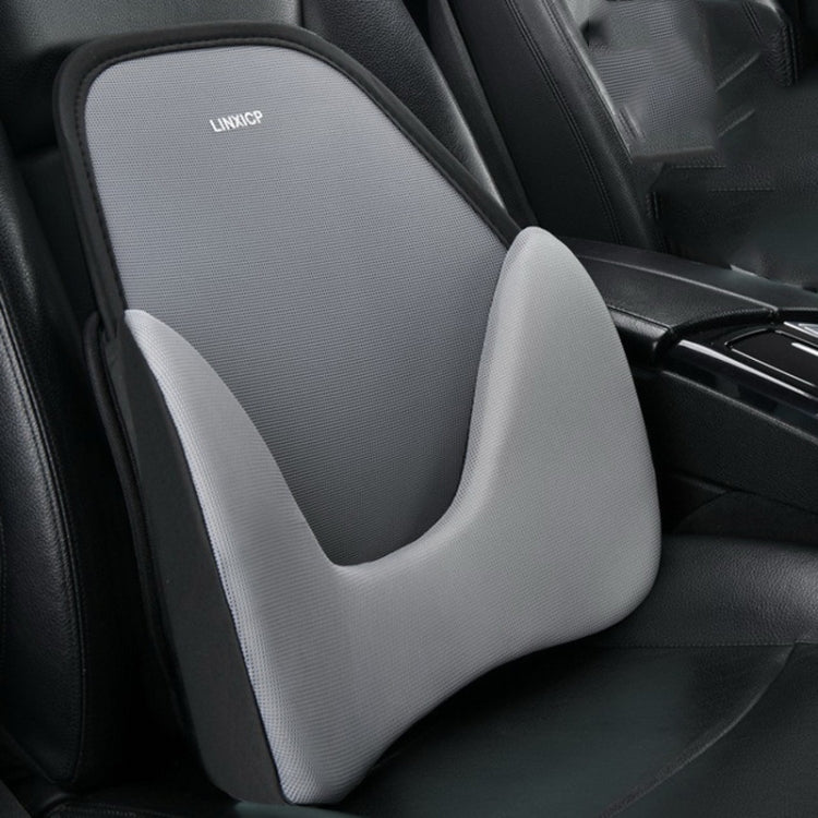 LINXICP 3 In 1 Car Seat Lumbar Cushion Summer Special Memory Foam Breathable Car Back Pad(Gray) - Seat Accessories by LINXICP | Online Shopping South Africa | PMC TechLife | Buy Now Pay Later Mobicred