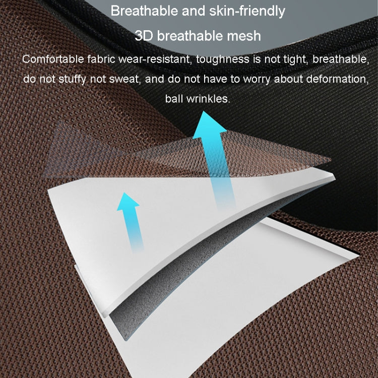 LINXICP 3 In 1 Car Seat Lumbar Cushion Summer Special Memory Foam Breathable Car Back Pad(Coffee) - free shipping - PMC TechLife - Order now!