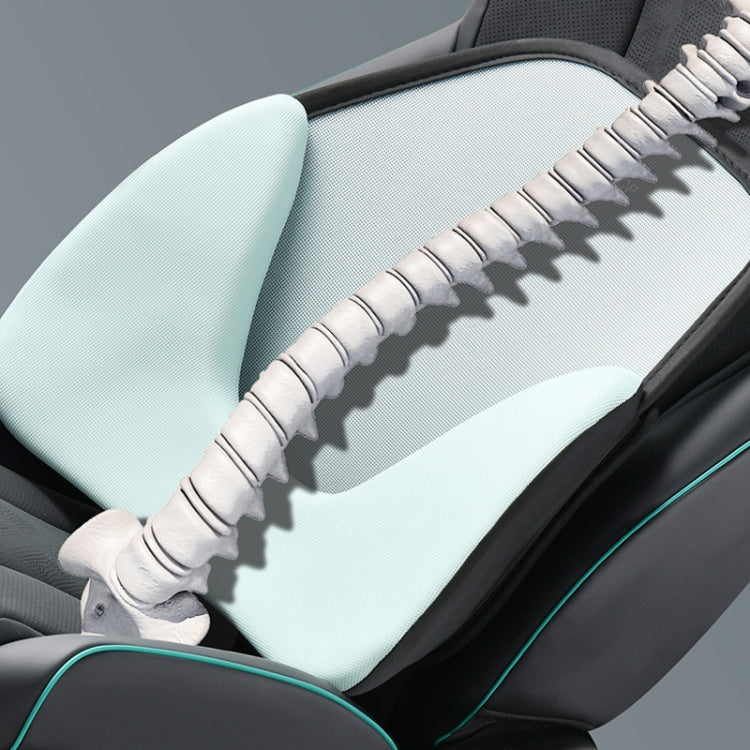 LINXICP 3 In 1 Car Seat Lumbar Cushion Summer Special Memory Foam Breathable Car Back Pad(Gray) - Seat Accessories by LINXICP | Online Shopping South Africa | PMC TechLife | Buy Now Pay Later Mobicred