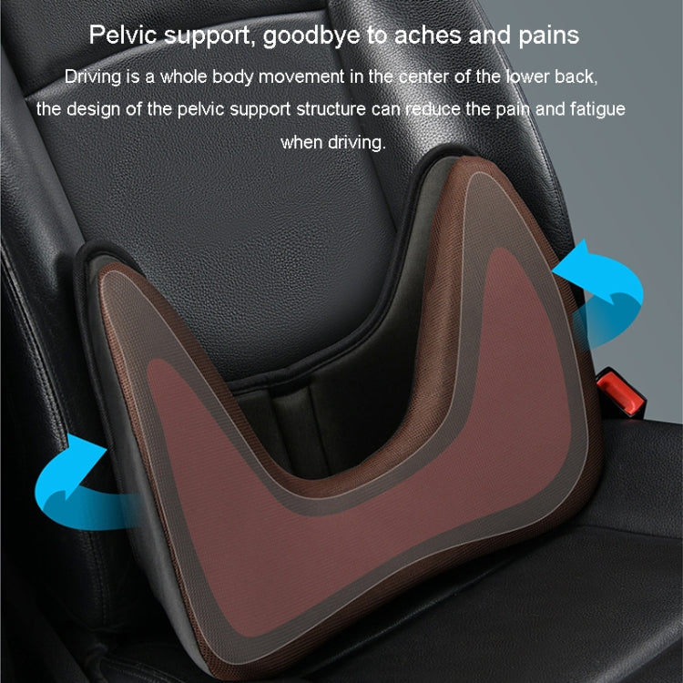 LINXICP 3 In 1 Car Seat Lumbar Cushion Summer Special Memory Foam Breathable Car Back Pad(Gray) - Seat Accessories by LINXICP | Online Shopping South Africa | PMC TechLife | Buy Now Pay Later Mobicred