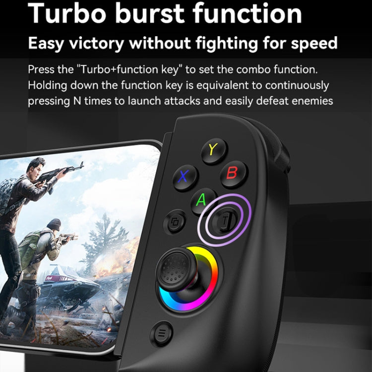 D8 Mobile Phone Stretch Band Light Gamepad Dual Hall Wireless Bluetooth Somatic Vibration Grip for PC / Android / IOS / Tablet / PS3 / PS4 / Switch, Color: Green Blue+Receiver - free shipping - PMC Jewellery - Order now!