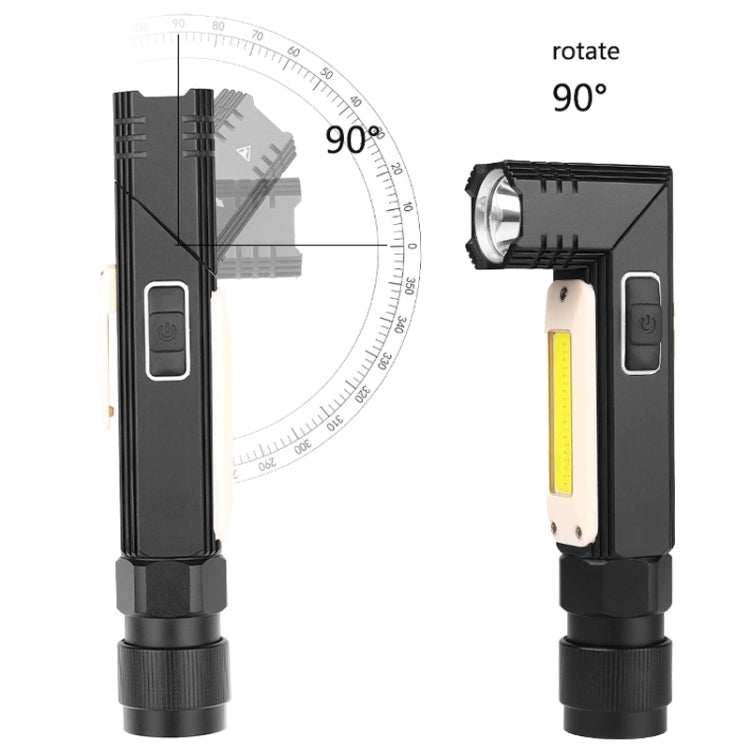 XPG+COB Red White Light USB Rechargeable Folding Strong Light Flashlight, Style: 3189A Large - LED Flashlight by PMc TechLife | Online Shopping South Africa | PMc TechLife | Buy Now Pay Later Mobicred