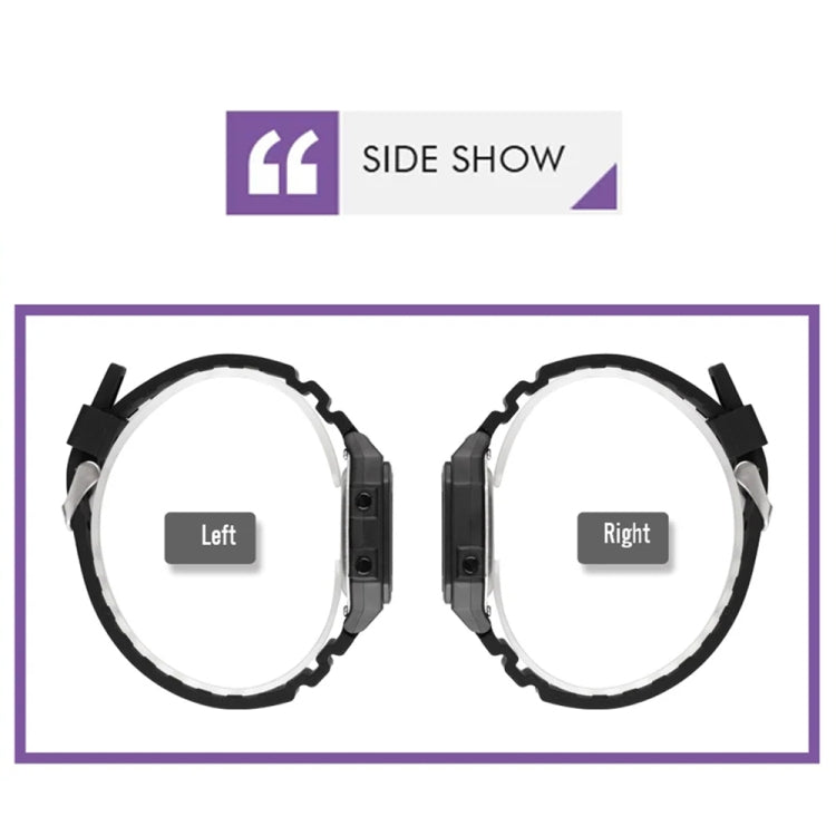 SKMEI 1698 50m Waterproof Multifunctional Sports Square Pin Buckle Luminous Digital Watch(Black Black) - free shipping - PMC TechLife - Order now!