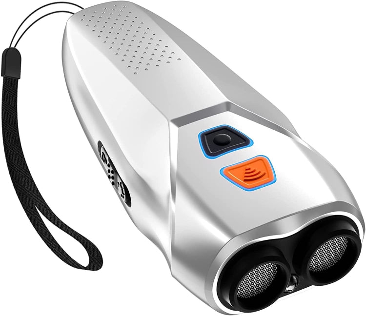 Ultrasonic Dog Repeller Stop Barker Dual Probe High Power Repeller Handheld Dog Trainer(Silver) - Training Aids by PMC TechLife | Online Shopping South Africa | PMC TechLife | Buy Now Pay Later Mobicred