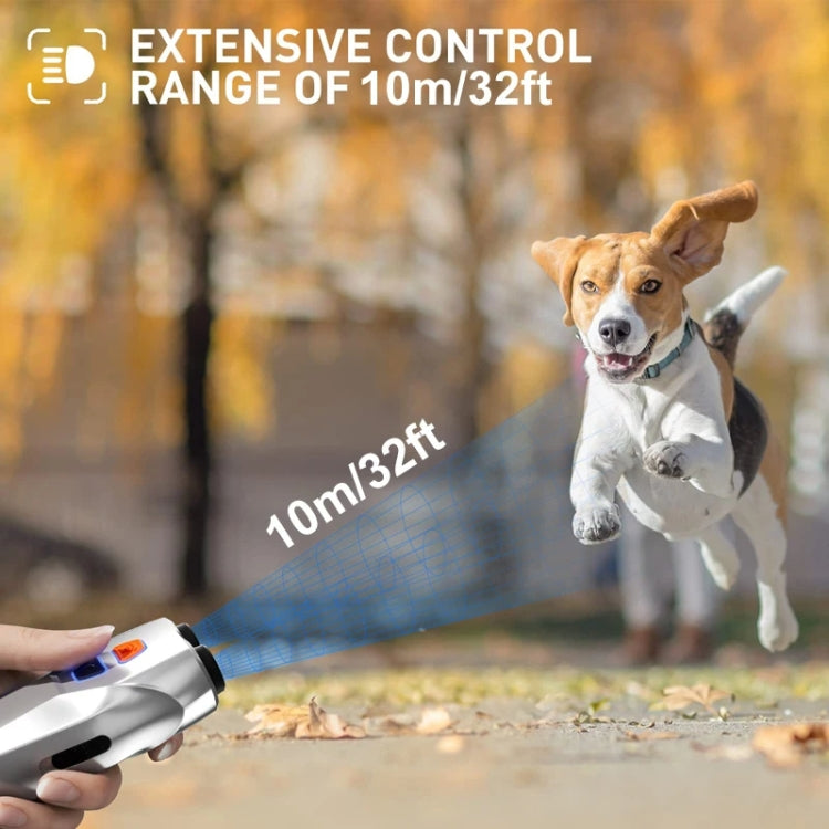 Ultrasonic Dog Repeller Stop Barker Dual Probe High Power Repeller Handheld Dog Trainer(Black) - Training Aids by PMC TechLife | Online Shopping South Africa | PMC TechLife | Buy Now Pay Later Mobicred