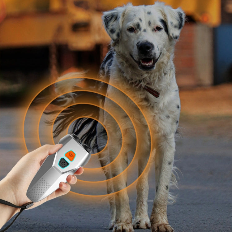 Ultrasonic Dog Repeller Stop Barker Dual Probe High Power Repeller Handheld Dog Trainer(Black) - Training Aids by PMC TechLife | Online Shopping South Africa | PMC TechLife | Buy Now Pay Later Mobicred