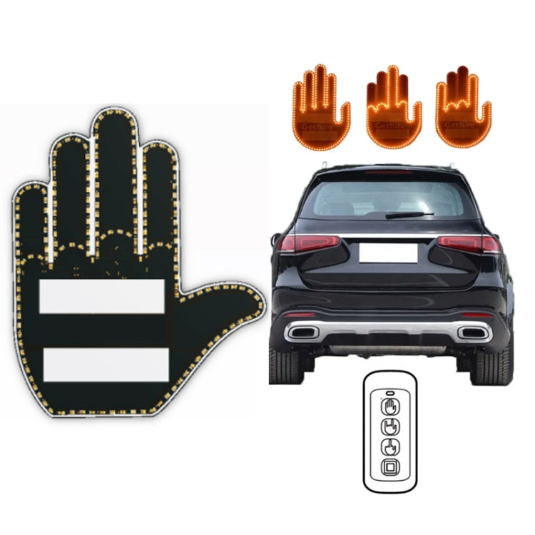 Vehicle-Mounted Multifunctional Warning Anti-Rear Collision Gesture Light(Mens Black) - Warning Lights by PMC TechLife | Online Shopping South Africa | PMC TechLife | Buy Now Pay Later Mobicred