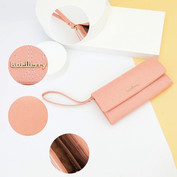 Baellerry N8918 Ladies Long Large Capacity Wallet Magnetic Buckle Clutch Phone Bag(Black) - free shipping - PMC TechLife - Order now!