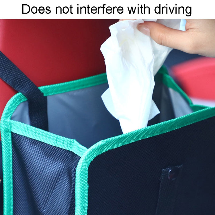 Car Seatback Trash Can Automotive Multifunctional Storage Organizer, Style: Black Green Edge - Stowing Tidying by PMC TechLife | Online Shopping South Africa | PMC TechLife | Buy Now Pay Later Mobicred