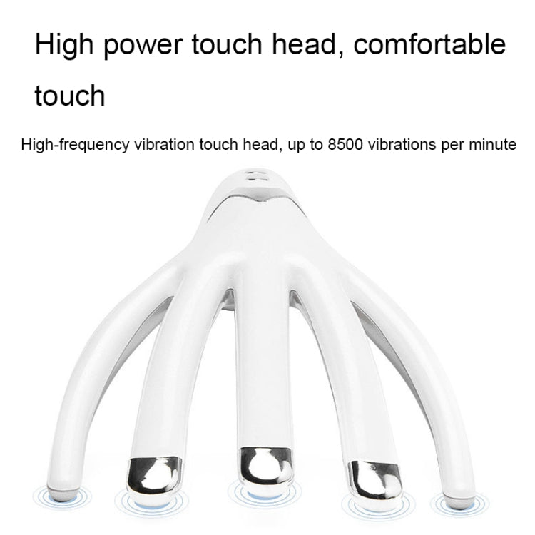 Mini Charging Electric Head Massager Multifunctional Heated Vibration Massage Comb(Pearl White) - free shipping - PMC TechLife - Order now!