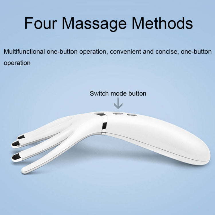 Mini Charging Electric Head Massager Multifunctional Heated Vibration Massage Comb(Pearl White) - free shipping - PMC TechLife - Order now!