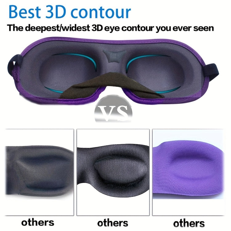 3D Adjustable Silicone Anti-slip Sleep Eye Mask Three-dimensional Memory Foam Eye Protection Mask(Black) - Eye Masks by PMC TechLife | Online Shopping South Africa | PMC TechLife