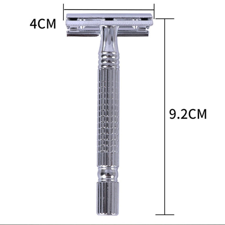 Junjie Shaving And Beard Razor Stand Old Style Double Sided Manual Shaver - Manual Razor by Junjie | Online Shopping South Africa | PMC TechLife | Buy Now Pay Later Mobicred