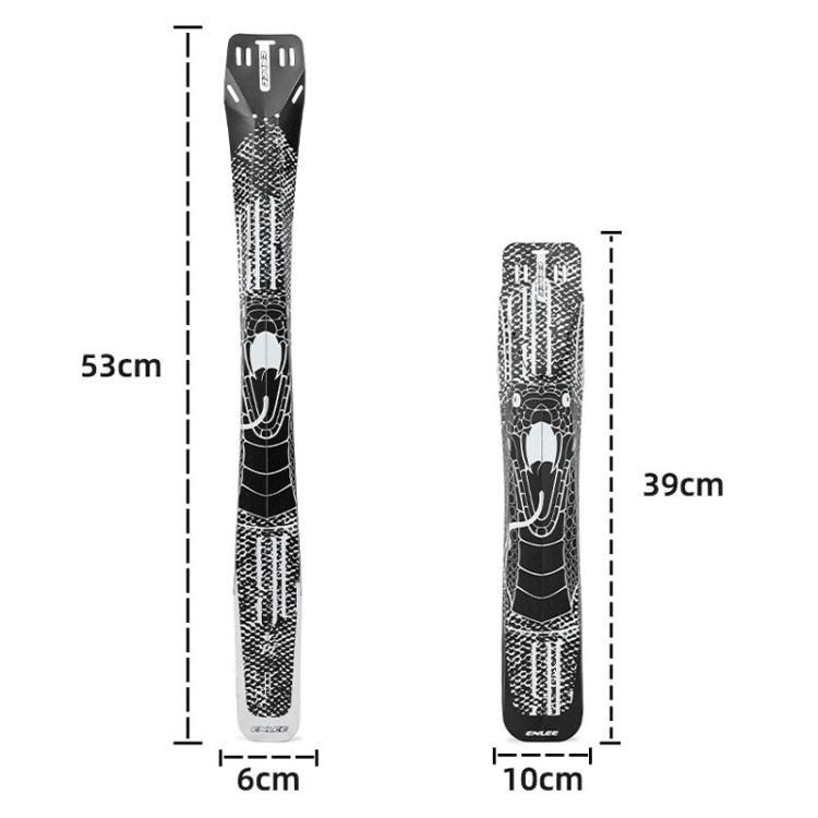 ENLEE E-641316 6pcs /Set Bicycle Extended Front And Rear Mudguards Road Bike Quick Detachable Fenders, Style: Chain Model - Mudguards by ENLEE | Online Shopping South Africa | PMc TechLife | Buy Now Pay Later Mobicred