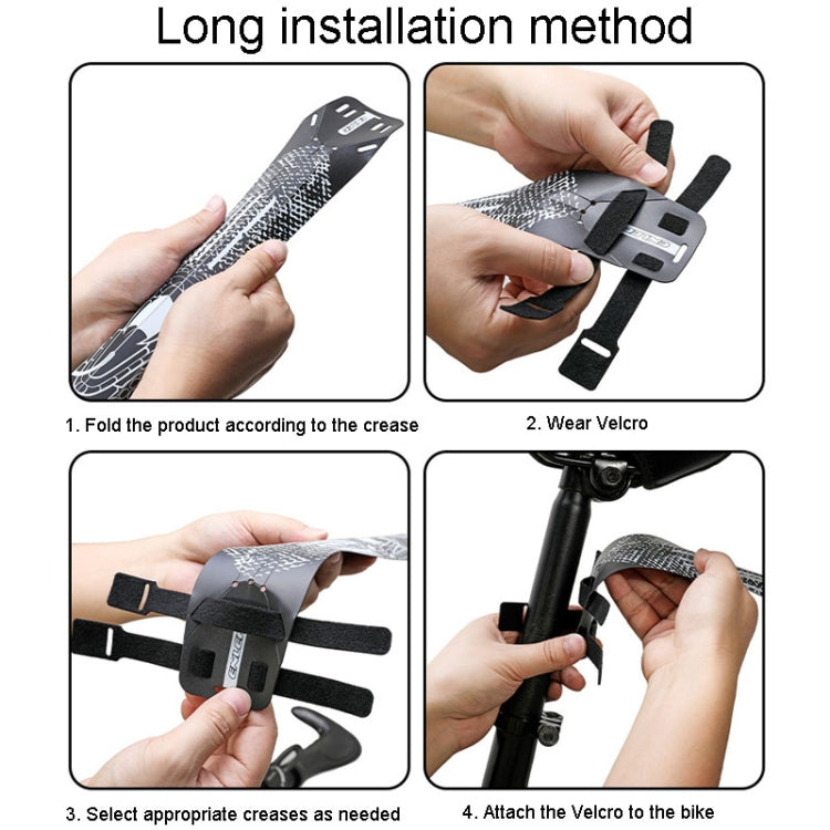 ENLEE E-641316 6pcs /Set Bicycle Extended Front And Rear Mudguards Road Bike Quick Detachable Fenders, Style: Five-Star Model - free shipping - PMc TechLife - Order now!