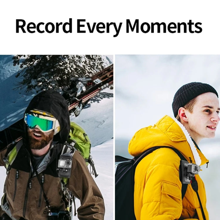 TELESIN Backpack Shoulder Strap Bracket Mount for GoPro Hero / Insta360 /  SJCAM / DJI Action Accessories, Spec: Set A - Backpack Clip by TELESIN | Online Shopping South Africa | PMC TechLife | Buy Now Pay Later Mobicred