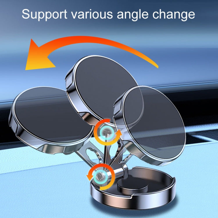 Magnetic Car Phone Holder Automobile Rotatable Multifunctional Folding Stands(Black) - Universal Car Holders by PMC Jewellery | Online Shopping South Africa | PMC Jewellery | Buy Now Pay Later Mobicred