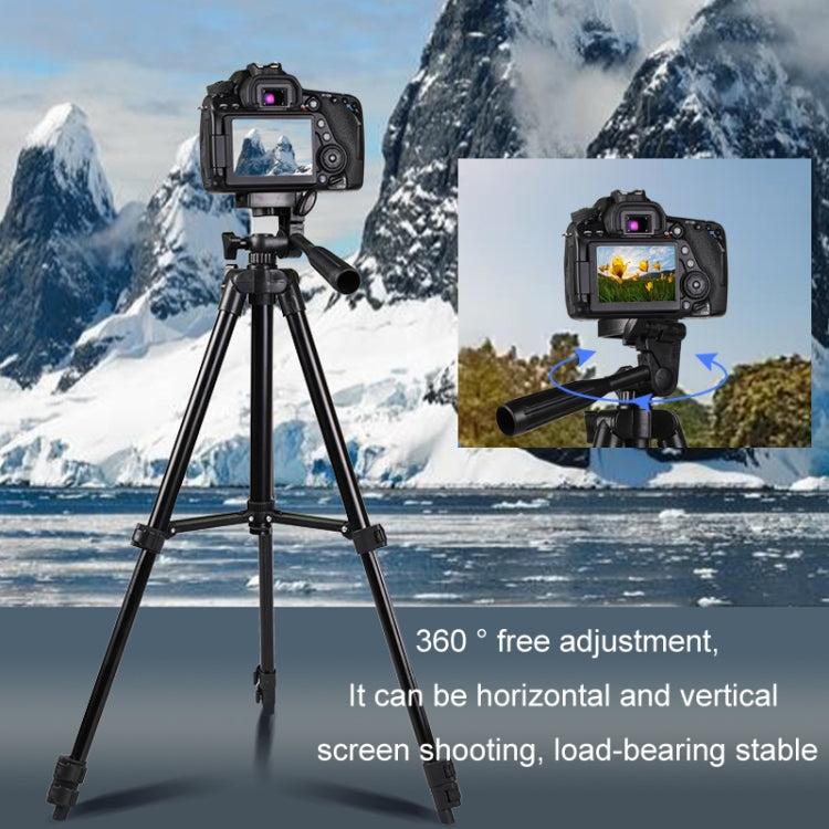 Portable Aluminum DSLR Camera Live Tripod Photography Retractable Landing Bracket, Specification: 150cm Tripod+Clip+Bag - Tripods by PMC TechLife | Online Shopping South Africa | PMC TechLife | Buy Now Pay Later Mobicred