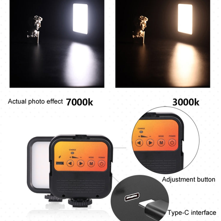 Portable Phone Desktop Live Fill Light Mini Pocket Light Shooting Camera Fill Lamp, Style: RGB Full Color With Hot Boots+Clip -  by PMC TechLife | Online Shopping South Africa | PMC TechLife | Buy Now Pay Later Mobicred