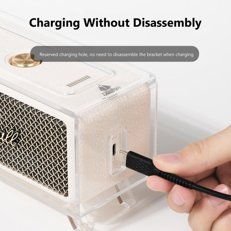 For Marshall EMBERTON II Spearker TXesign Acrylic Desktop Display Stand Retro Base(Transparent) - free shipping - PMC Jewellery - Order now!