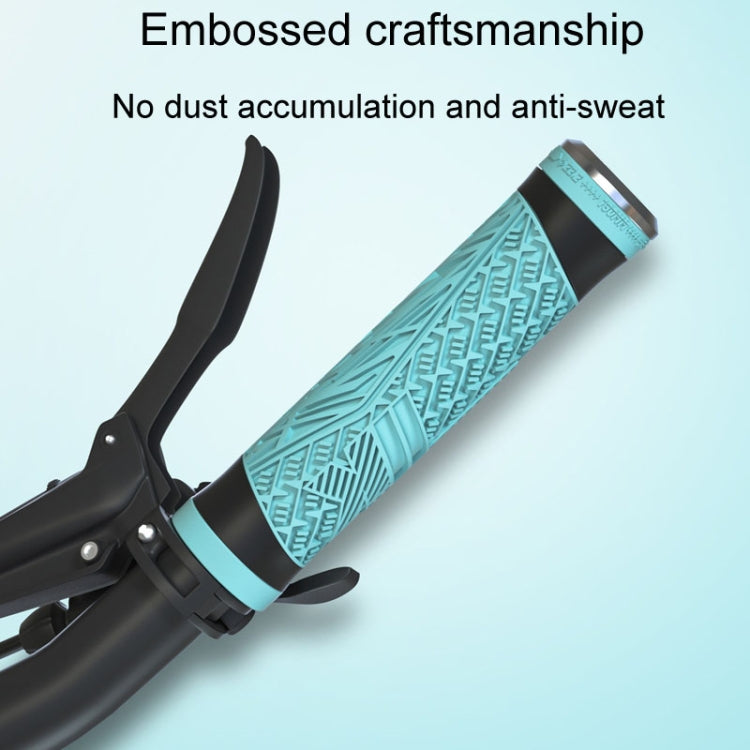 ENLEE E-235151 1pair Silicone Bicycle Covers Mountain Bike Cycling Grips With Handlebar Blocking(Light Green) - Bicycle Grips by ENLEE | Online Shopping South Africa | PMc TechLife | Buy Now Pay Later Mobicred