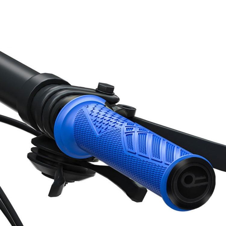 ENLEE 1pair Silicone Bicycle Covers Lockable Cycling Grips With Handlebar Blocking(Blue) - free shipping - PMc TechLife - Order now!