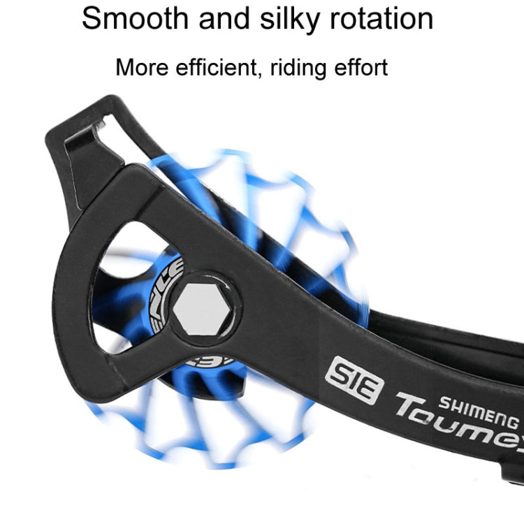 ENLEE Mountain Bicycle Rear Derailleur Guide Wheel Ceramic Bearing Tension Pulley, Size: 13T(Blue) - Guide wheels by ENLEE | Online Shopping South Africa | PMc TechLife | Buy Now Pay Later Mobicred
