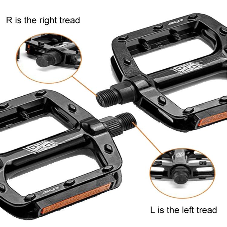 ENLEE M504 1pair Bicycle Aluminum Ball Pedals Recreational Pedals With Reflectors(Black) - Pedals by ENLEE | Online Shopping South Africa | PMc TechLife | Buy Now Pay Later Mobicred