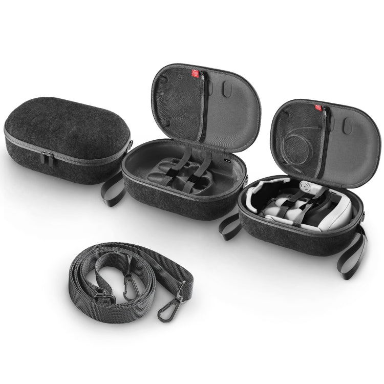 JYS-MQ018 For Apple Vision Pro / Meta Quest 3 VR Glasses Storage Bag Anti-fall and Anti-scrape Portable Bag(Grey) - VR Accessories by JYS | Online Shopping South Africa | PMC TechLife | Buy Now Pay Later Mobicred