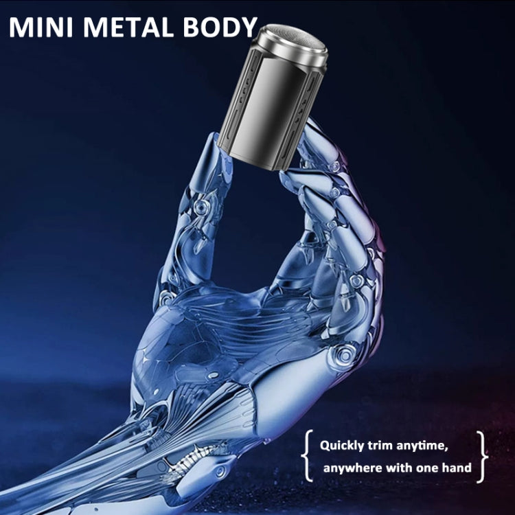 Smart Digital Display Electric Shaver Rechargeable Pocket Razor, Spec: 6 Leaf Knife Head Guncolor - Shavers & Accessories by PMC TechLife | Online Shopping South Africa | PMC TechLife | Buy Now Pay Later Mobicred