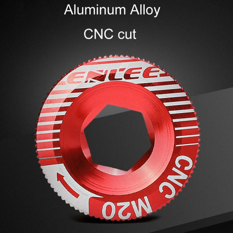 ENLEE M20 Aluminum Crank Cover For Bicycle Discs For IXF Crank Accessories(Red) - Others by ENLEE | Online Shopping South Africa | PMC TechLife | Buy Now Pay Later Mobicred