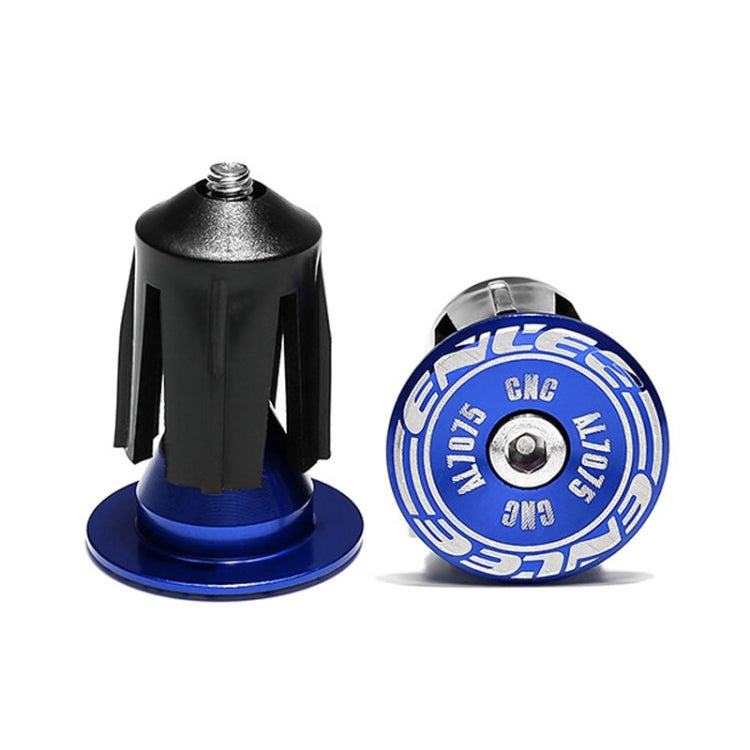 ENLEE BD40 1pair Mountain Bike Aluminum Expandable Handlebar Plugs Bicycle Grip Blocker Accessories(Blue) - Bicycle Grips by ENLEE | Online Shopping South Africa | PMc TechLife | Buy Now Pay Later Mobicred