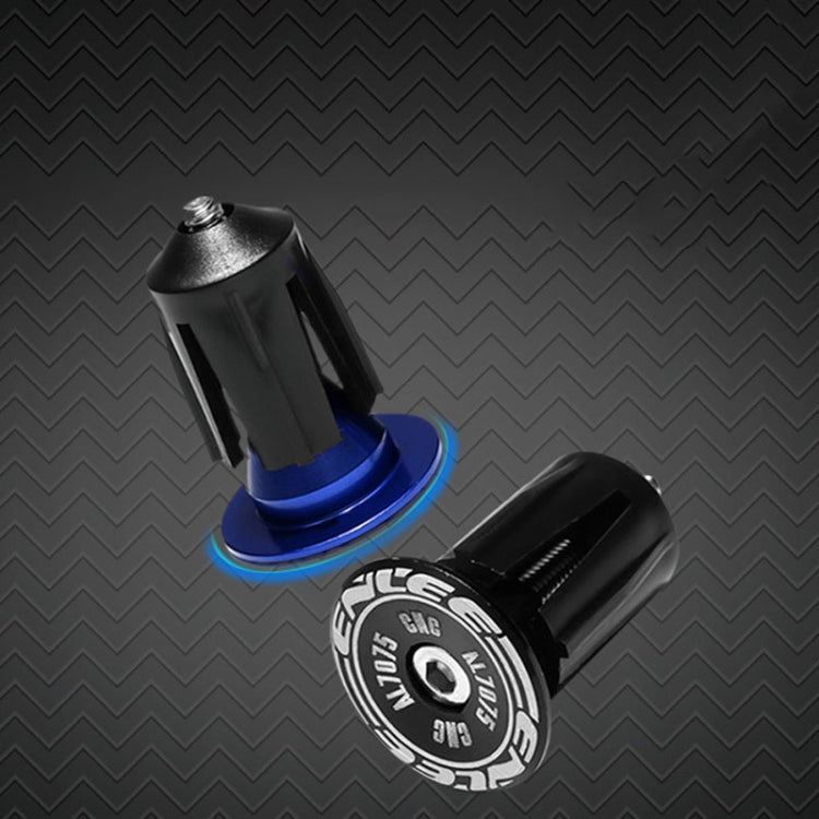 ENLEE BD40 1pair Mountain Bike Aluminum Expandable Handlebar Plugs Bicycle Grip Blocker Accessories(Blue) - Bicycle Grips by ENLEE | Online Shopping South Africa | PMc TechLife | Buy Now Pay Later Mobicred