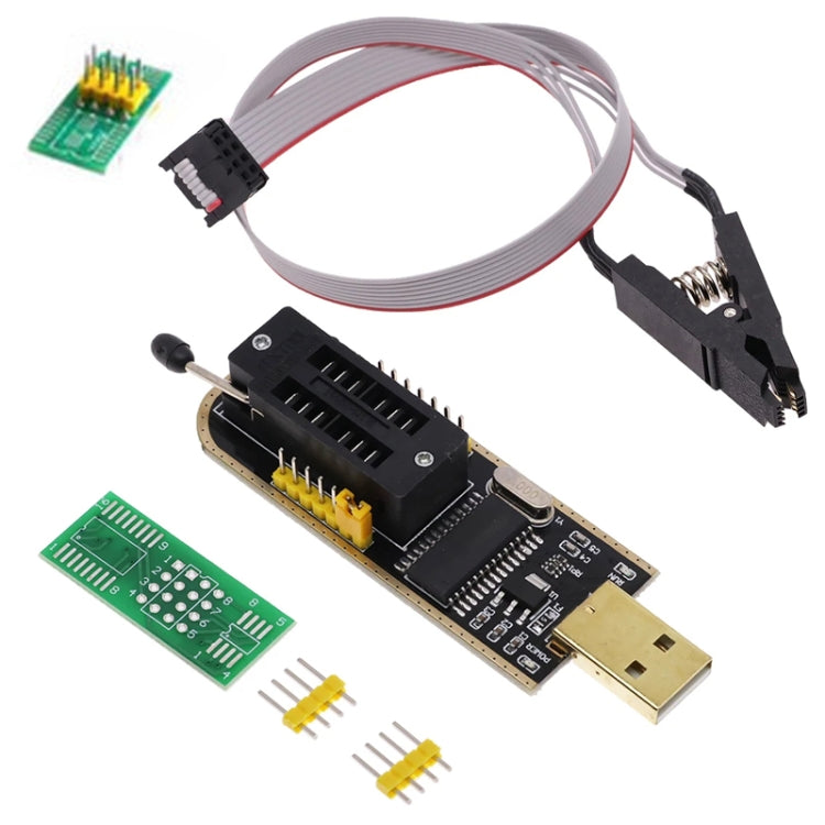 Test Clip With 1 Board+CH341A Programmer Module USB Motherboard Routing Liquid Crystals Disassembly Free SOP8 Test Tool - MCU Tools by PMC TechLife | Online Shopping South Africa | PMC TechLife