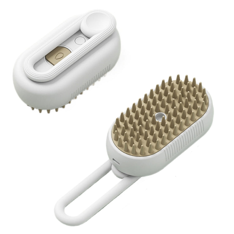 Pet Electric Spray Comb Rechargeable Cat Steamy Grooming Brush Cleaning Tool(White) - Brushes & Combs by PMC TechLife | Online Shopping South Africa | PMC TechLife