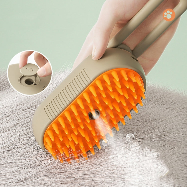 Pet Electric Spray Comb Rechargeable Cat Steamy Grooming Brush Cleaning Tool(White) - Brushes & Combs by PMC TechLife | Online Shopping South Africa | PMC TechLife