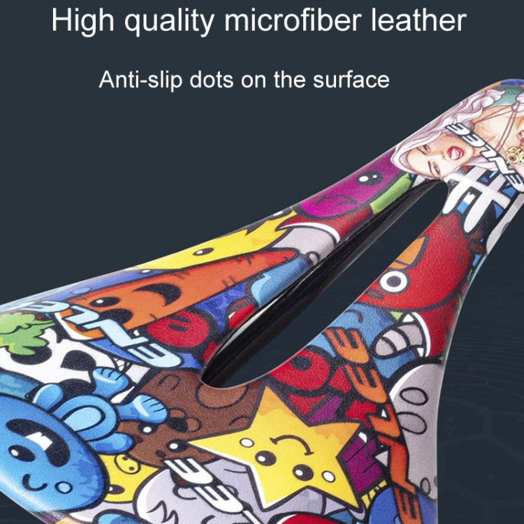 ENLEE E-ZD412 Bicycle Carbon Fiber Cushion Outdoor Riding Mountain Bike Saddle, Style: Skull - Bicycle Saddle by ENLEE | Online Shopping South Africa | PMc TechLife | Buy Now Pay Later Mobicred