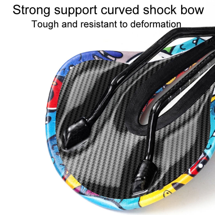 ENLEE E-ZD412 Bicycle Carbon Fiber Cushion Outdoor Riding Mountain Bike Saddle, Style: Devil - free shipping - PMc TechLife - Order now!