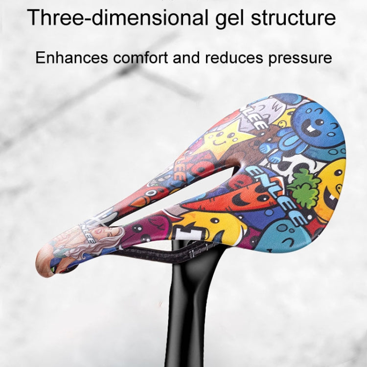 ENLEE E-ZD412 Bicycle Carbon Fiber Cushion Outdoor Riding Mountain Bike Saddle, Style: Camouflage - free shipping - PMc TechLife - Order now!