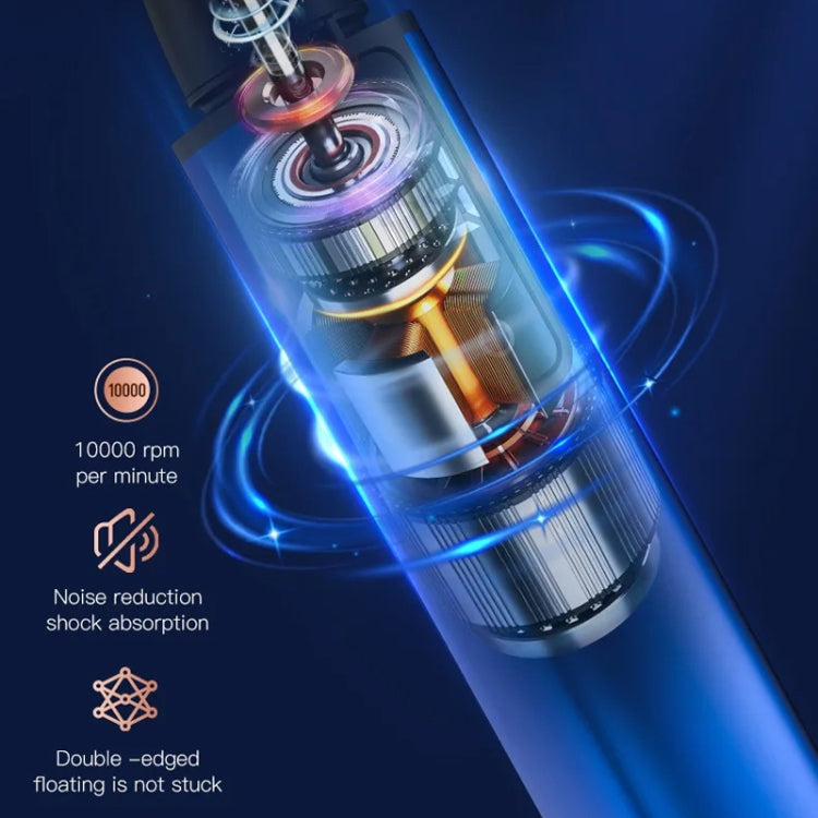 Electric Digital Display Nose Hair Trimmer Rechargeable 3 Gear Adjustable Portable Shaver(Gray) - Shavers & Accessories by PMC TechLife | Online Shopping South Africa | PMC TechLife | Buy Now Pay Later Mobicred